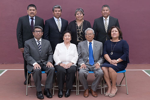 Fotografía de la familia de los fundadores del Colegio Oliverio Cromwell